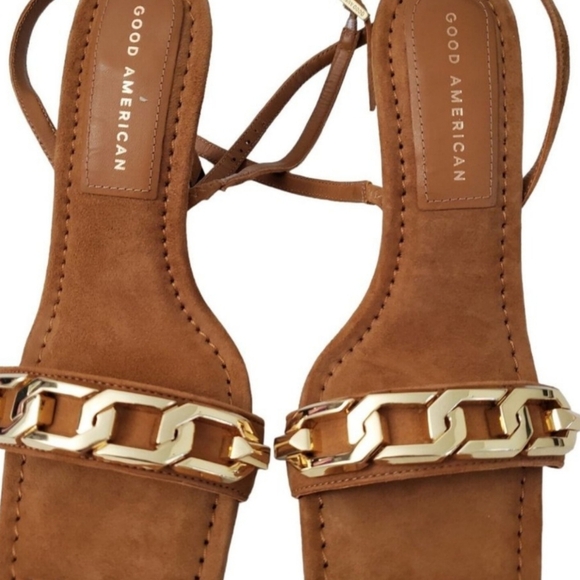 Good American Ankle Strap Heels Size 9 - Picture 5 of 13